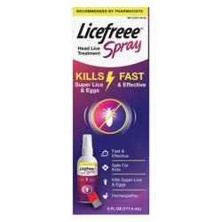 Licefreee! Spray Instant Head Lice Treatment - 6 Fl Oz