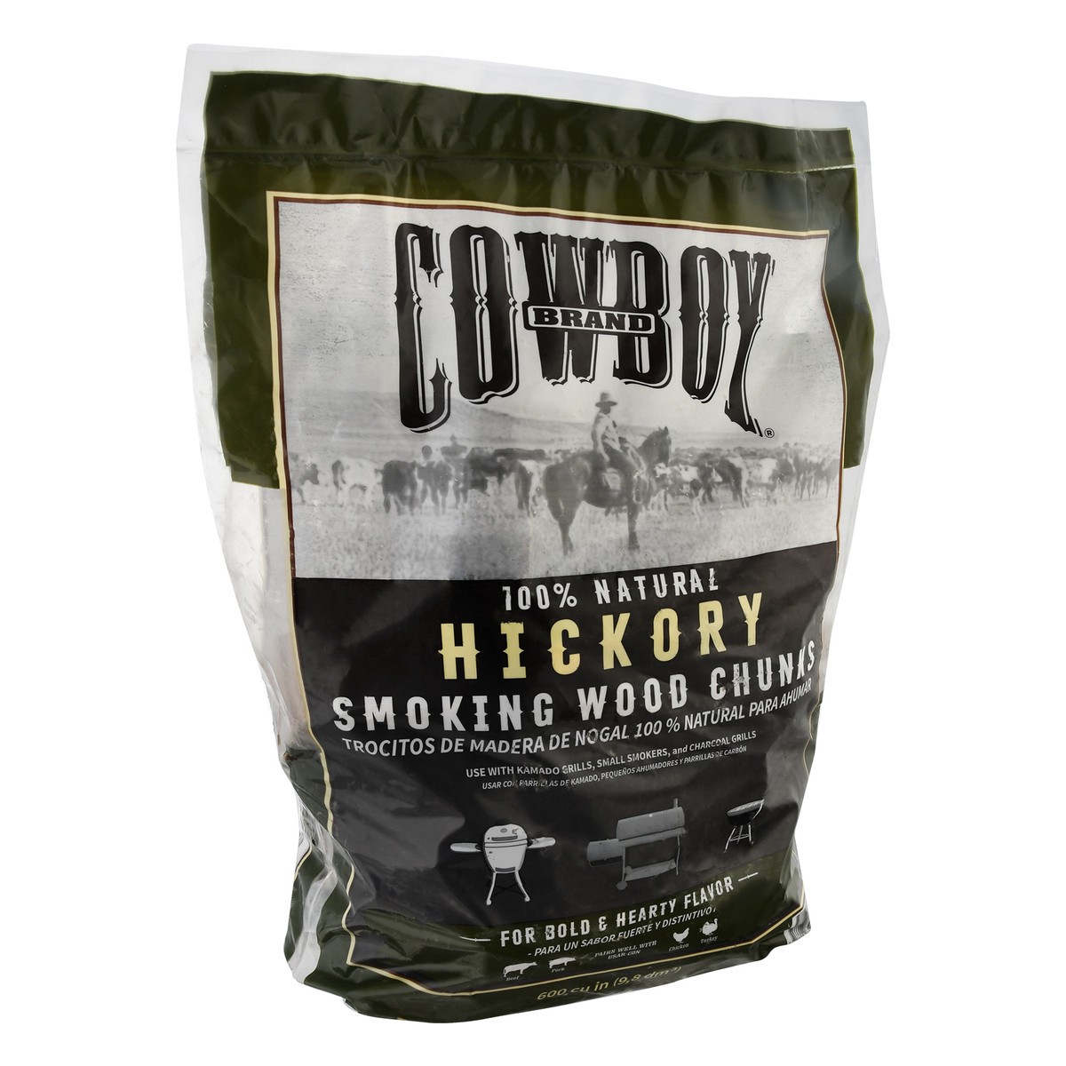 slide 5 of 9, Cowboy Charcoal Hickory Smoking Wood Chunks 1 ea, 1 ct