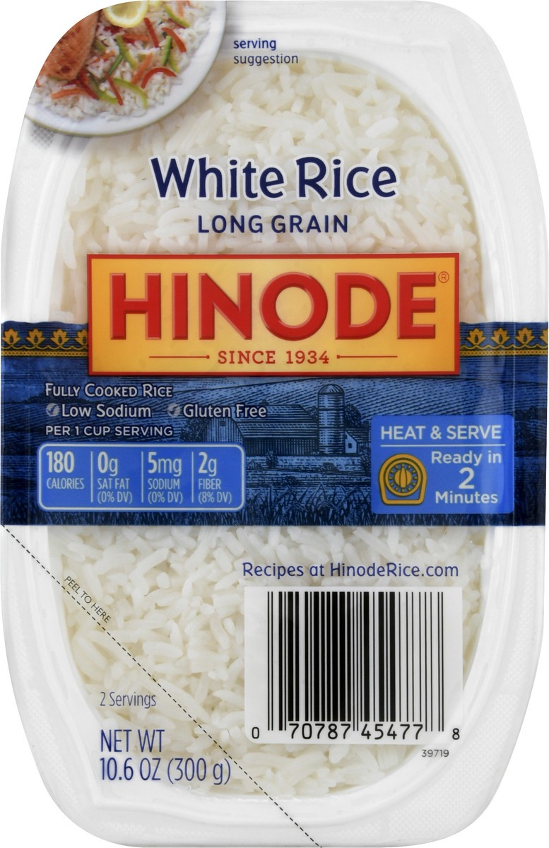 slide 9 of 10, Hinode White Rice Long Grain Heat & Serve Microwavable, 10.6 oz