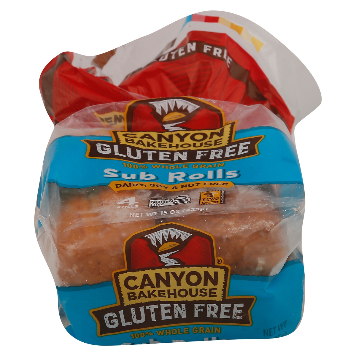 Canyon Bakehouse Gluten Free 100 Whole Grain Sub Rolls 4 ea Bag 15 oz