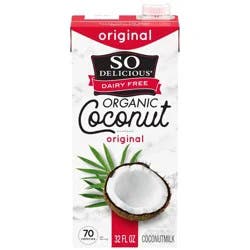 So Delicious Dairy Free UHT Original Coconut Milk Shelf Stable - 1qt
