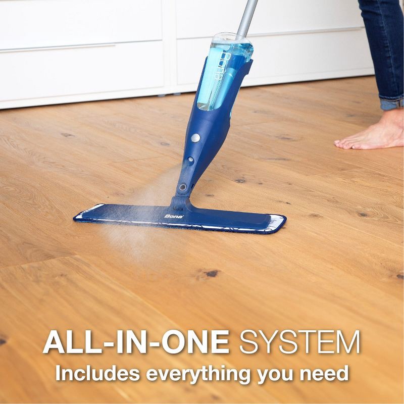 slide 7 of 13, Bona Wood Floor Mop Starter Kit - 1 Spray Mop, 1 Reusable Microfiber Mopping Pad, 1 Refillable Wood Floor Cleaner Liquid, 1 ct