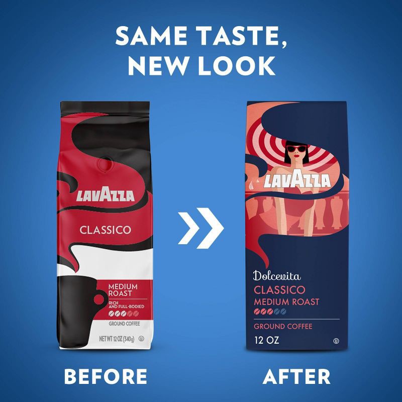 slide 3 of 12, Lavazza Classico Medium Roast Ground Coffee - 12oz, 12 oz