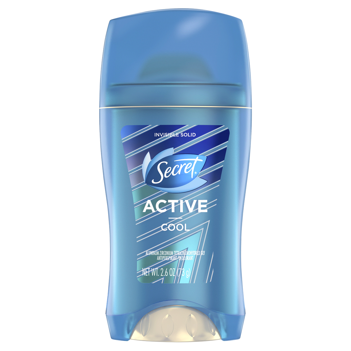 slide 2 of 4, Secret Active Cool Invisible Solid Antiperspirant and Deodorant, 2.6 oz