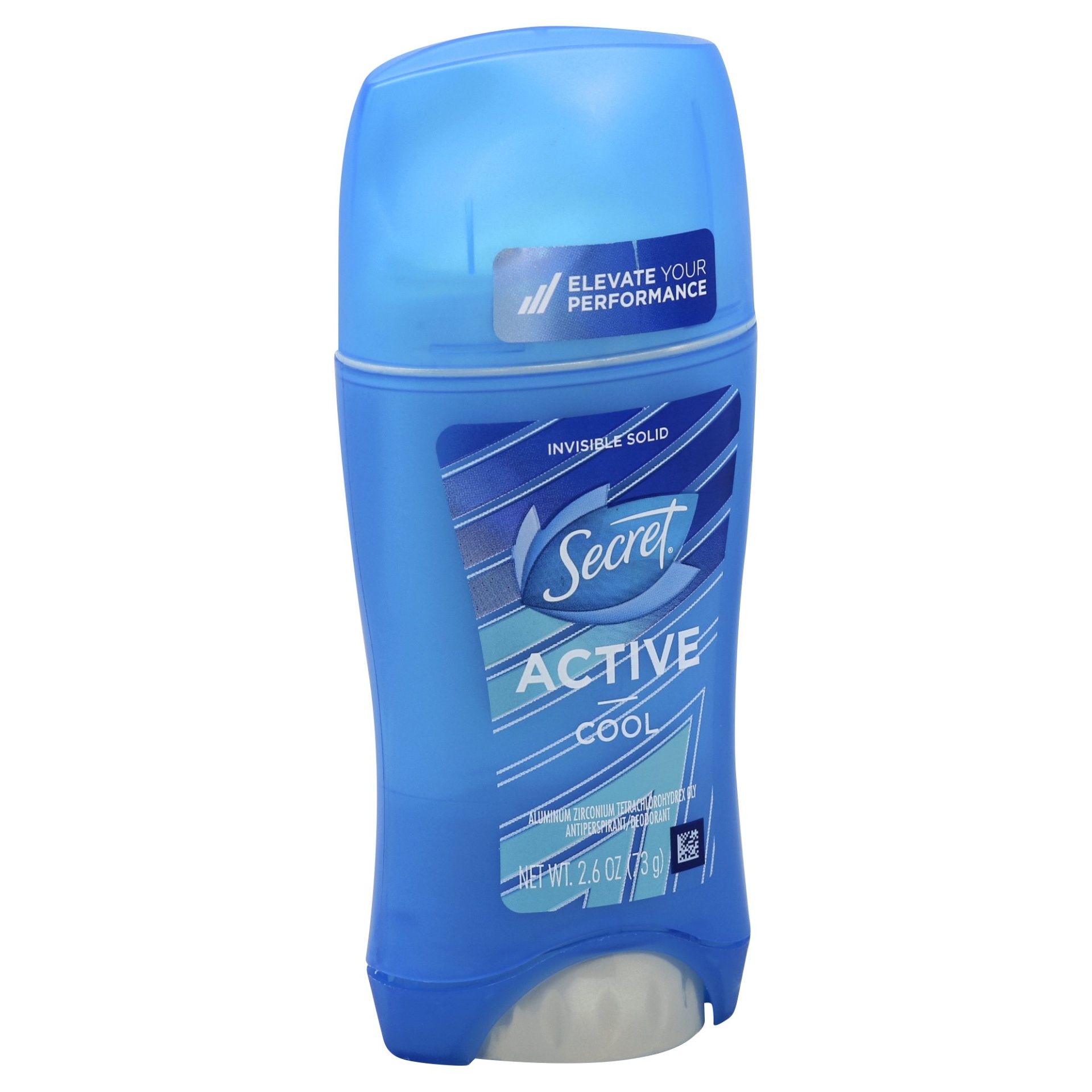 slide 1 of 4, Secret Active Cool Invisible Solid Antiperspirant and Deodorant, 2.6 oz