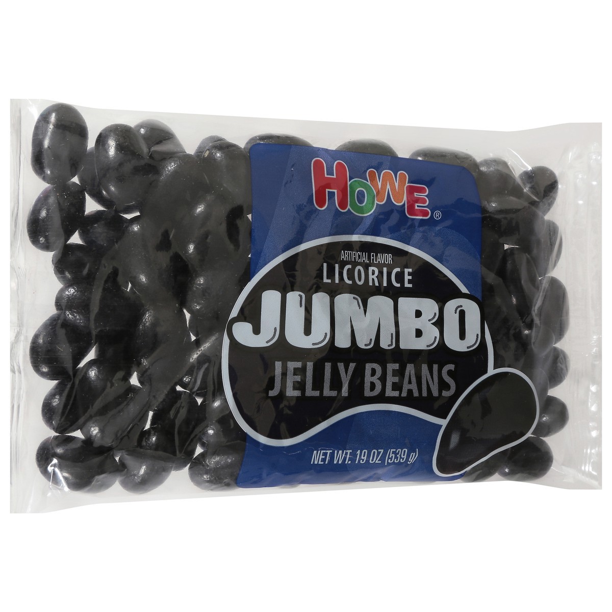 slide 5 of 9, Howe Jumbo Licorice Jelly Beans 19 oz, 19 oz