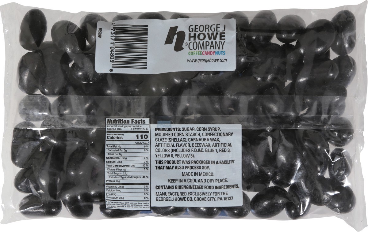 slide 8 of 9, Howe Jumbo Licorice Jelly Beans 19 oz, 19 oz