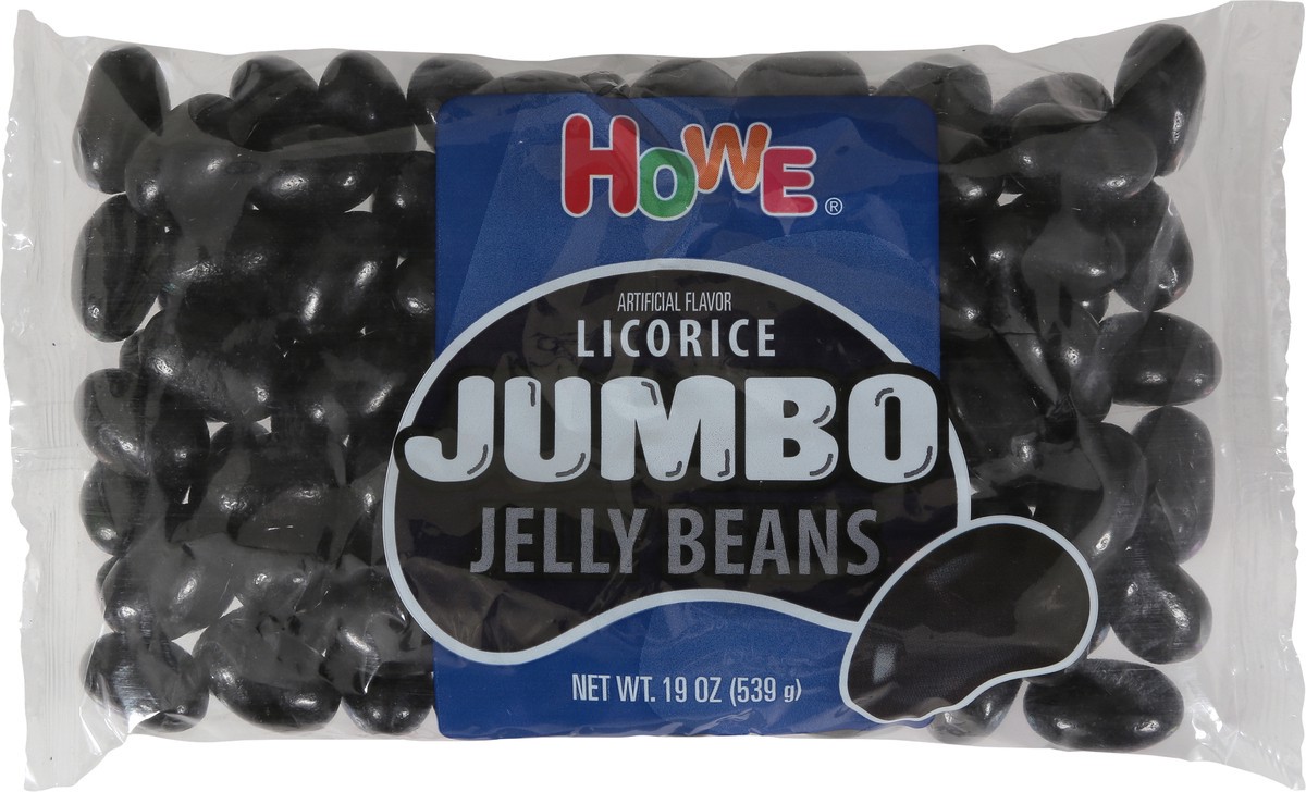 slide 3 of 9, Howe Jumbo Licorice Jelly Beans 19 oz, 19 oz