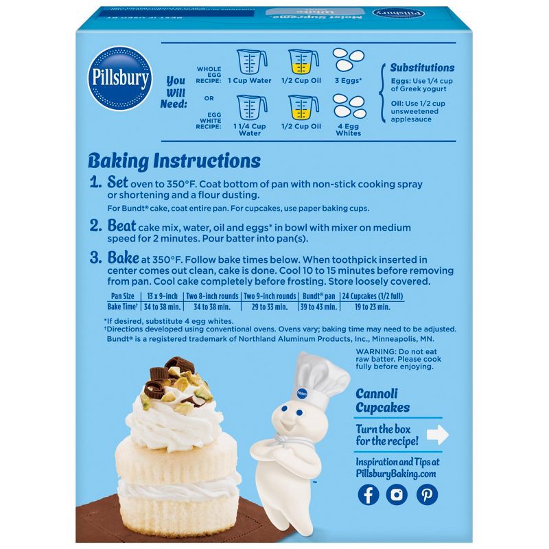 slide 10 of 10, Pillsbury Moist Supreme White Cake Mix - 15.25oz, 15.25 oz