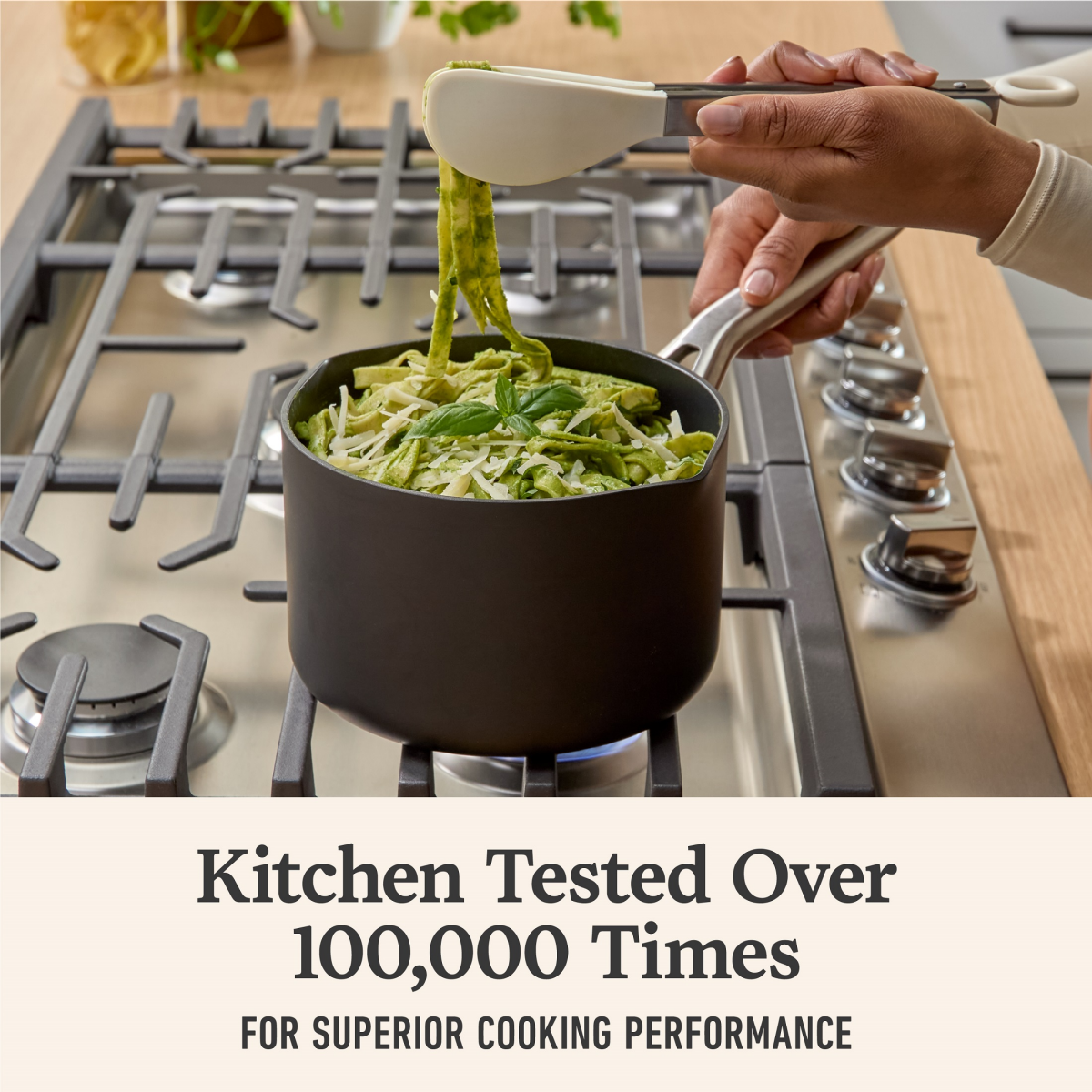 slide 2 of 5, Calphalon 2.5qt Hard Anodized Nonstick Sauce Pan with Lid, 2.5 qt