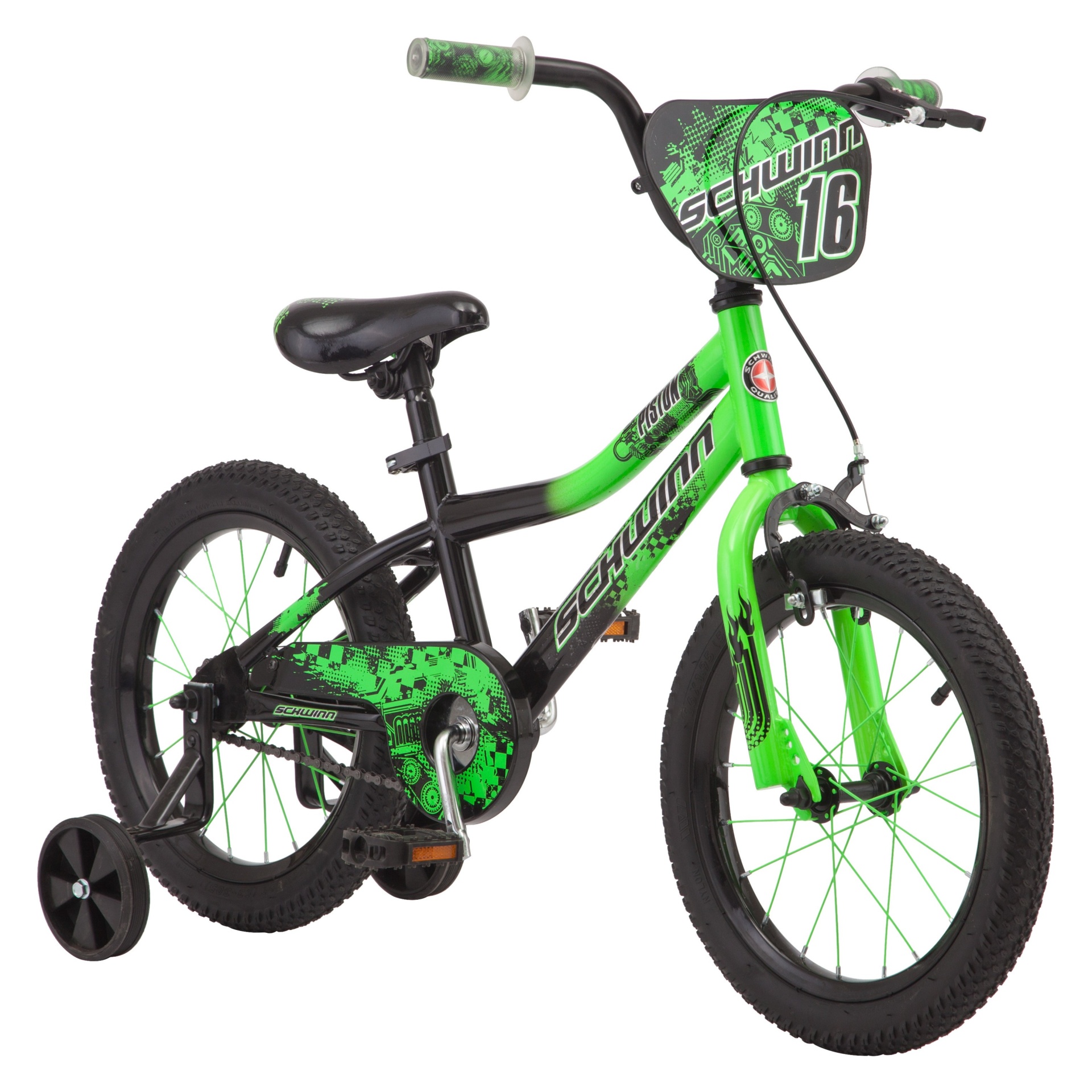 slide 1 of 11, Schwinn Piston 16" Boys' Bike - Green, 1 ct