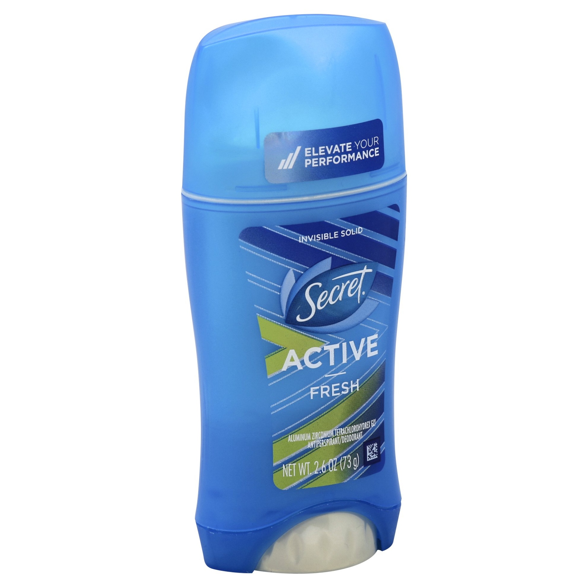 slide 1 of 4, Secret Active Fresh Invisible Solid Antiperspirant and Deodorant, 2.6 oz