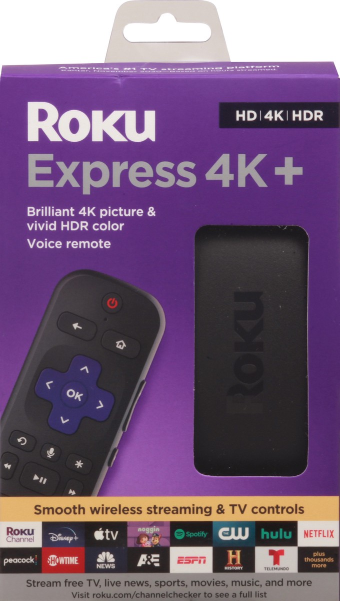 slide 1 of 13, Roku HD/4K/HDR Express 4K+ Streaming Player 1 ea, 1 ct