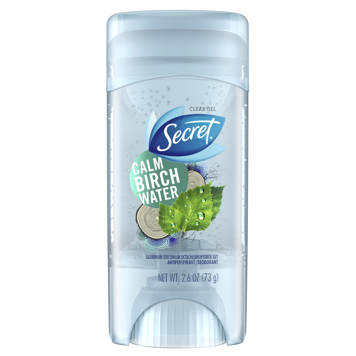 slide 3 of 4, Secret Fresh Calm Birch Water Clear Gel Antiperspirant and Deodorant, 2.6 oz