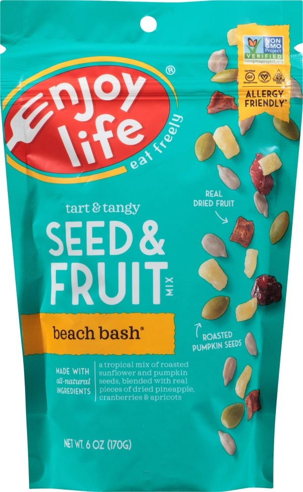 slide 1 of 6, Enjoy Life Seed And Fruit Mix, Not Nuts, Beach Bash, 6 oz