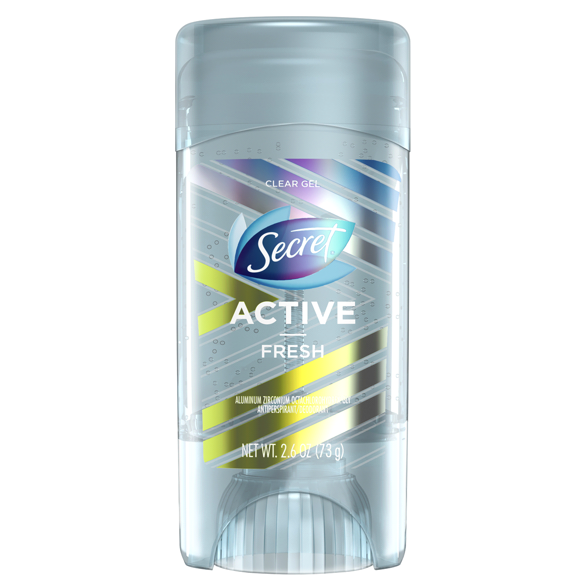 slide 2 of 4, Secret Active Fresh Clear Gel Antiperspirant and Deodorant, 2.6 oz