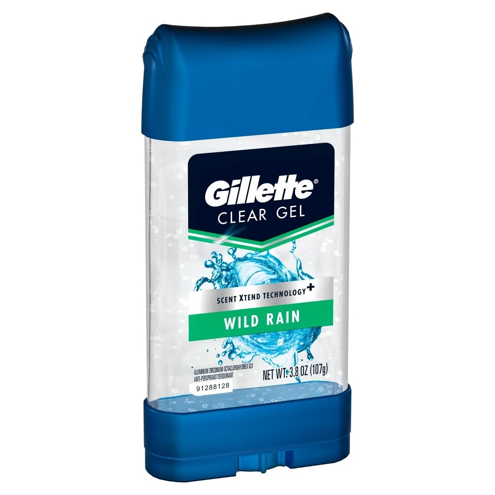 slide 7 of 7, Gillette Wild Rain Clear Gel Antiperspirant and Deodorant, 3.8 oz