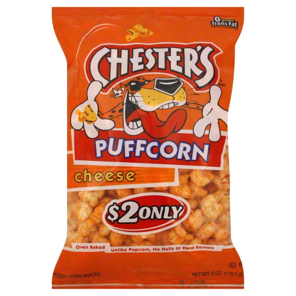 slide 1 of 1, Chester's Puffcorn Cheese, 6 oz