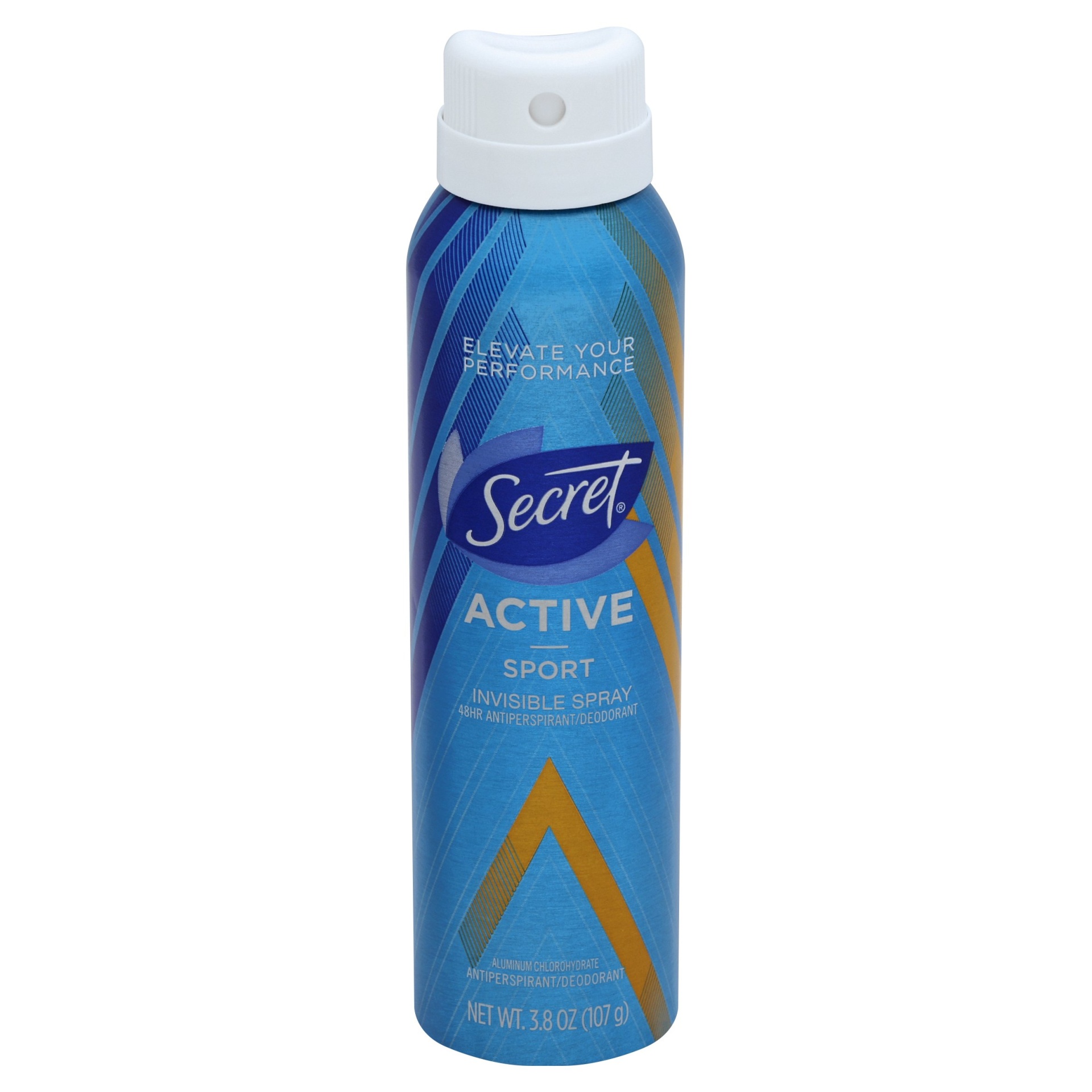 slide 1 of 3, Secret Active Sport Invisible Spray Antiperspirant and Deodorant, 3.8 oz