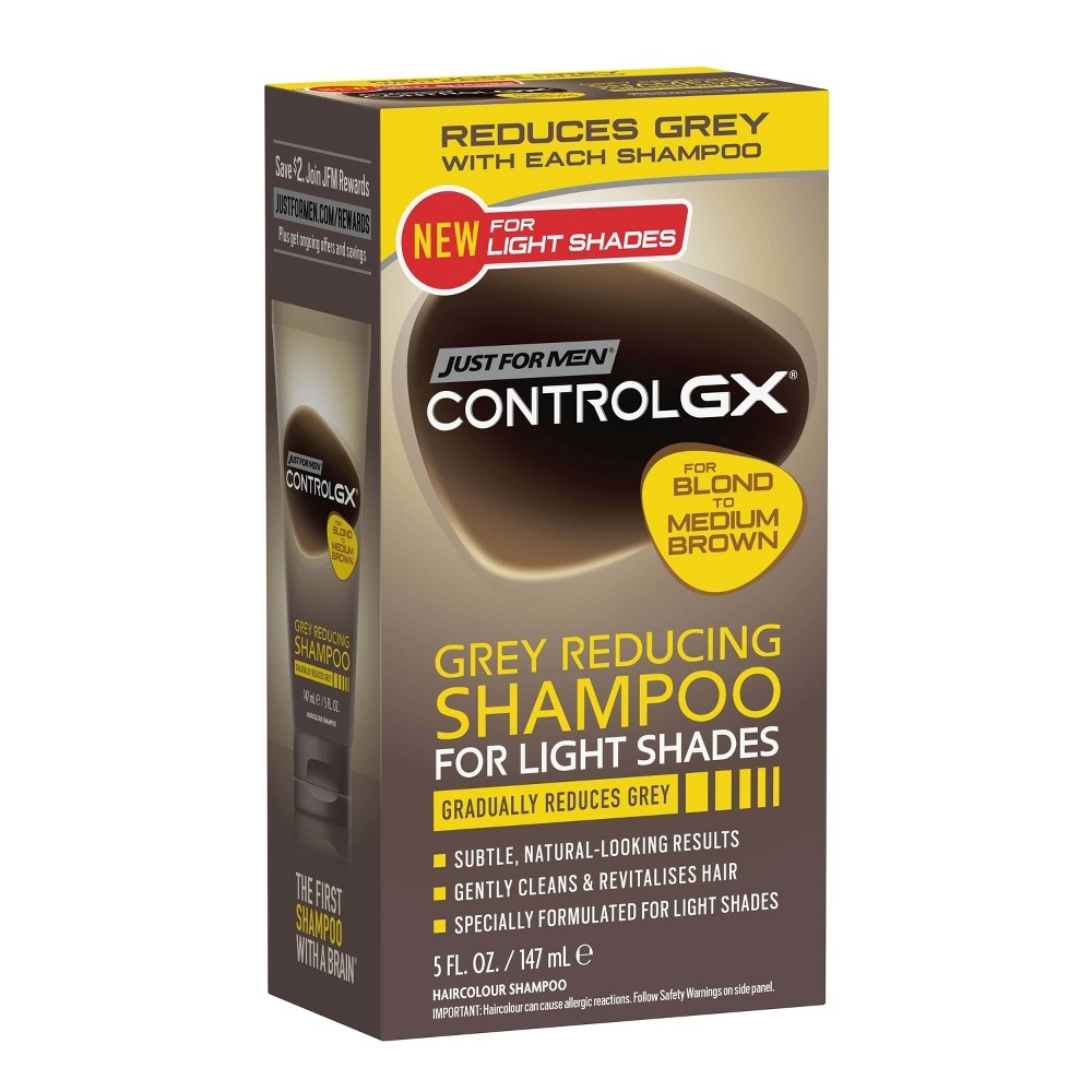 slide 2 of 3, Just for Men Control GX Gray Reducing Shampoo, 5 fl oz