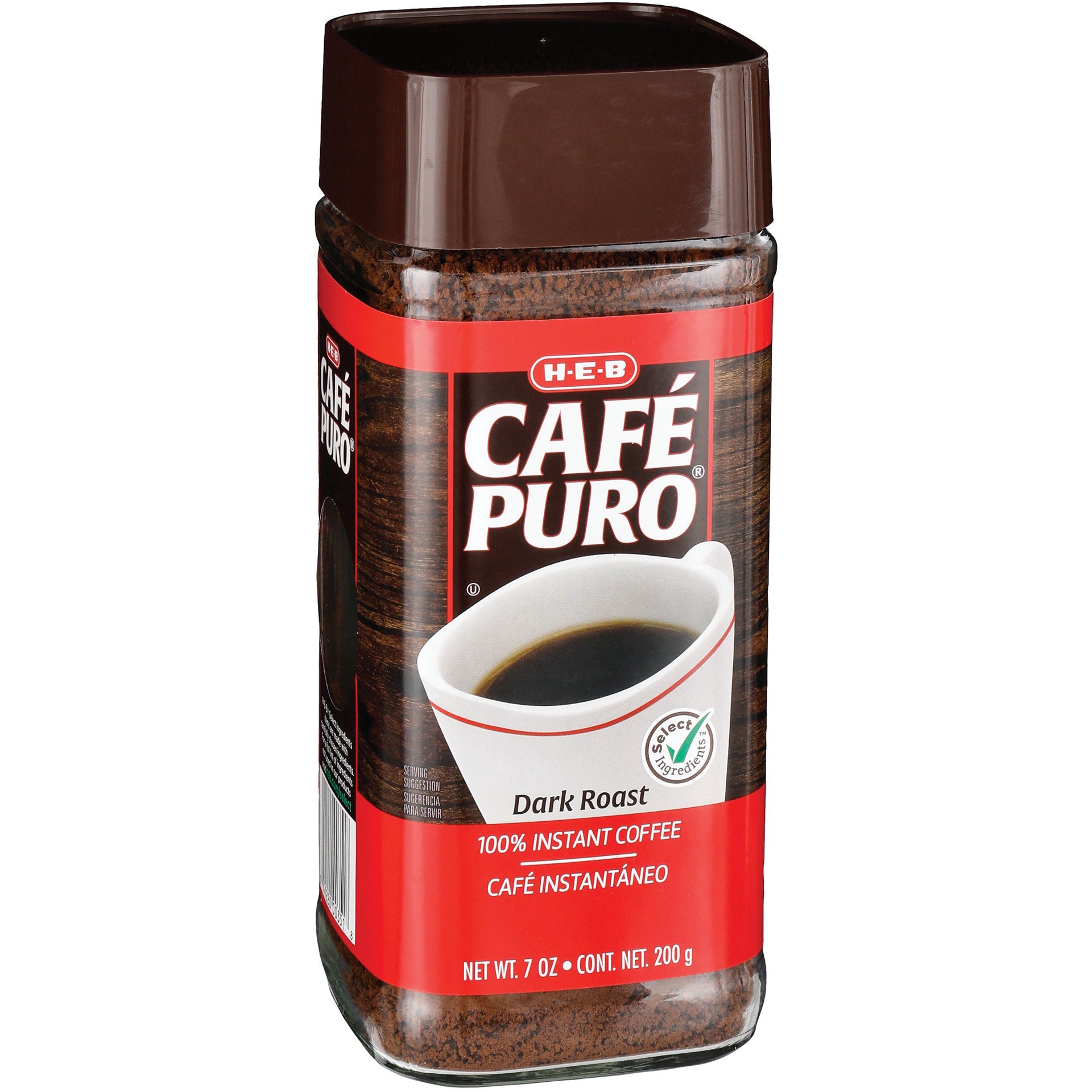 slide 1 of 1, H-E-B Cafe Puro Instant Coffee - 7 oz, 7 oz