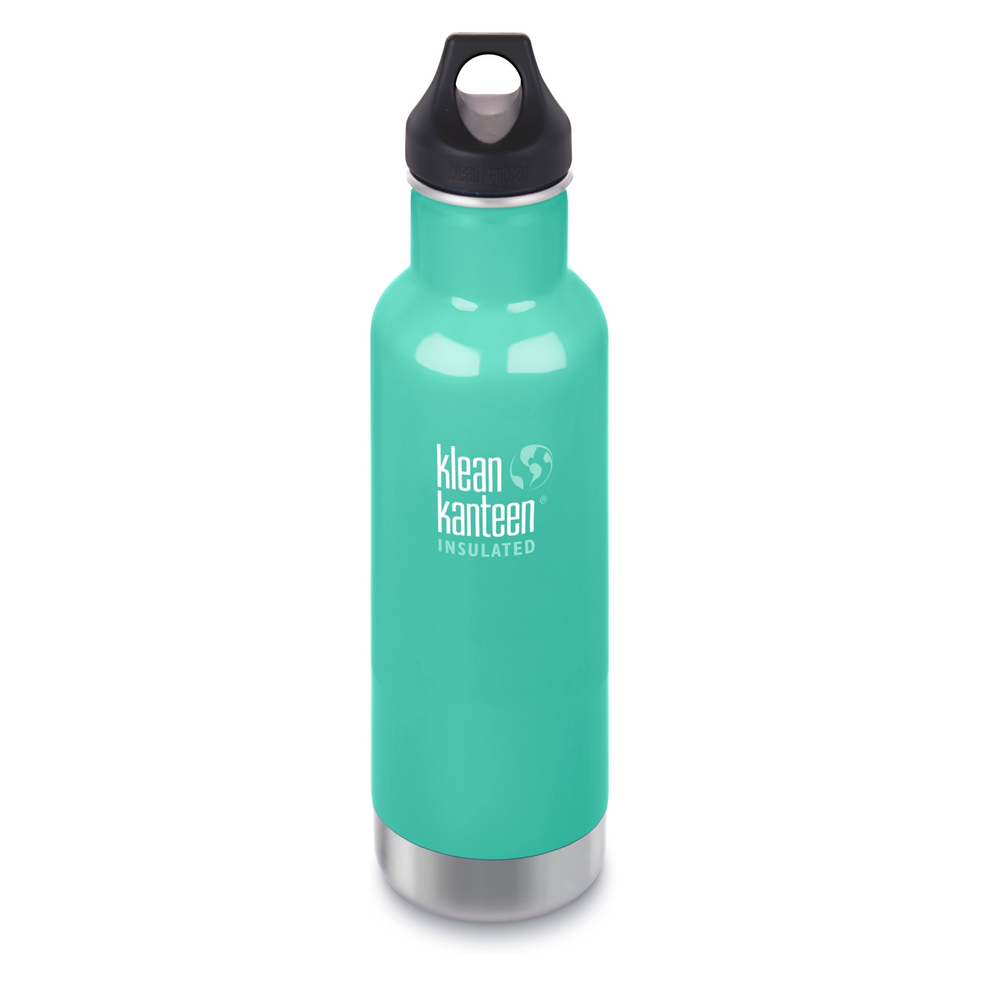 slide 1 of 2, Klean Kanteen Classic Insulated Stainless Steel Water Bottle - Teal, 20 oz