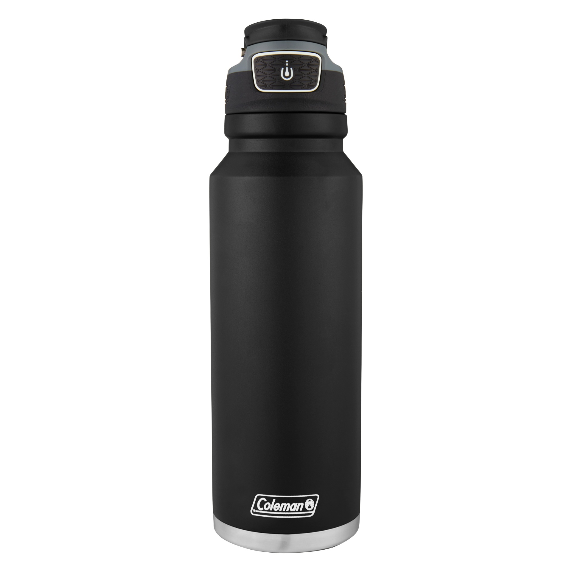 slide 1 of 5, Coleman FreeFlow AutoSeal Stainless Steel Water Bottle - Black, 40 oz