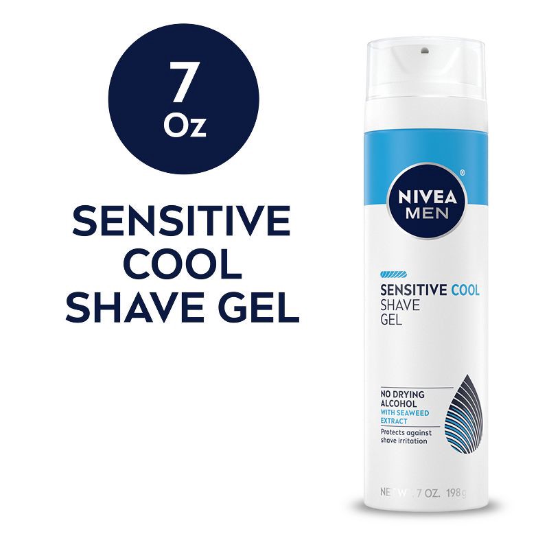 slide 2 of 13, NIVEA Men Cooling Shave Gel for Sensitive Skin - 7oz, 7 oz
