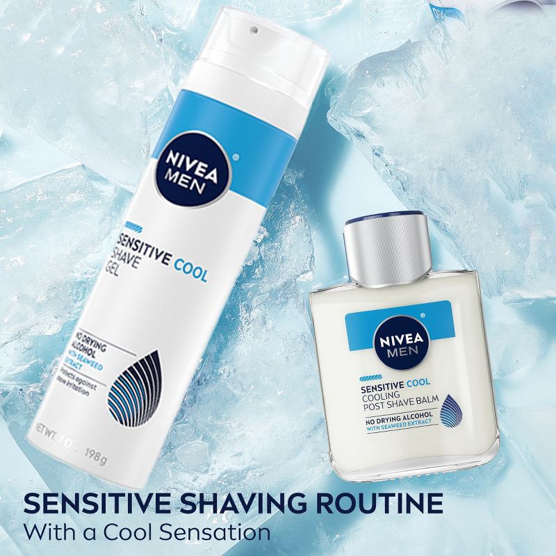 slide 10 of 13, NIVEA Men Cooling Shave Gel for Sensitive Skin - 7oz, 7 oz