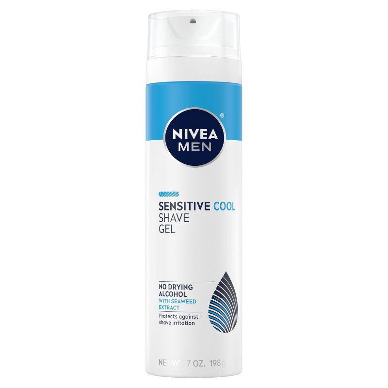 slide 1 of 13, NIVEA Men Cooling Shave Gel for Sensitive Skin - 7oz, 7 oz