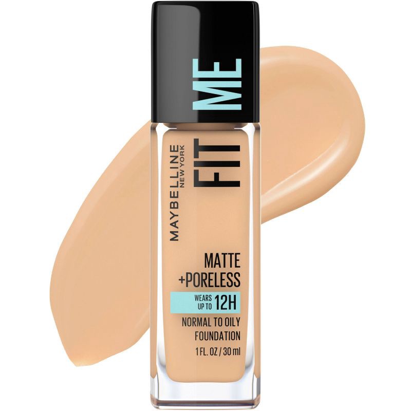 slide 1 of 7, Maybelline Fit Me Matte + Poreless Oil Free Liquid Foundation - 1 fl oz - 220 Natural Beige - 1 fl oz, 1 fl oz, 1 fl oz