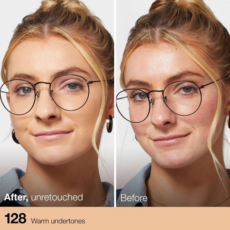 slide 5 of 8, Maybelline Fit Me Matte + Poreless Oil Free Liquid Foundation - 1 fl oz - 128 Warm Nude - 1 fl oz, 1 fl oz, 1 fl oz