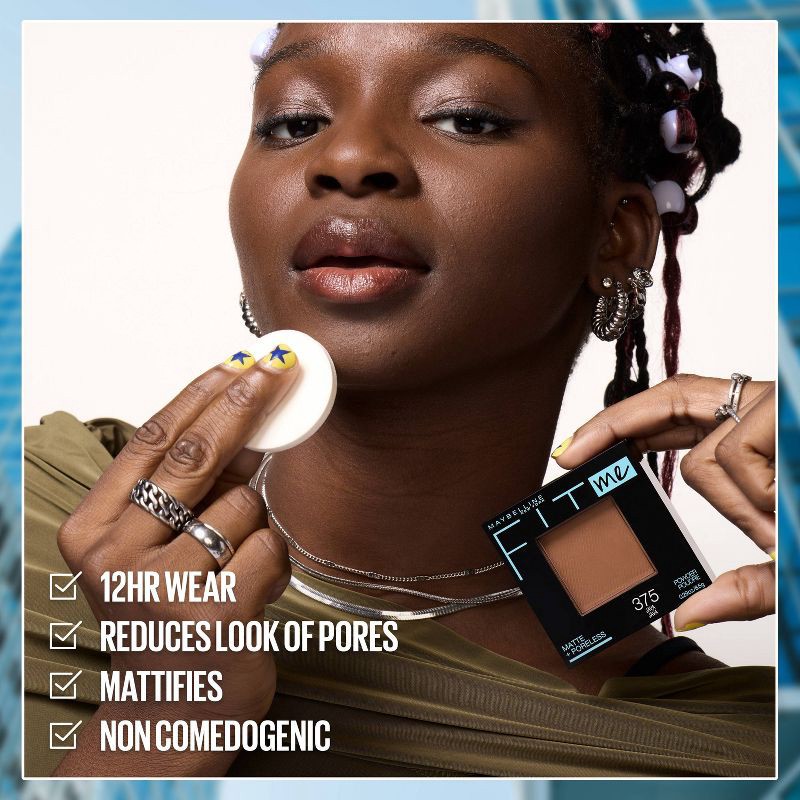 slide 4 of 7, Maybelline Fit Me Matte + Poreless Pressed Powder - 130 Buff Beige - 0.29oz, 0.29 oz