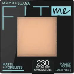 MaybellineFit Me Matte + Poreless Pressed Powder - 230 Natural Buff - 0.29oz: Oil & Shine Control, Non-comedogenic