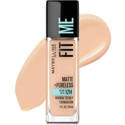 Maybelline Fit Me Matte + Poreless Oil Free Liquid Foundation - 1 fl oz - 125 Nude Beige - 1 fl oz