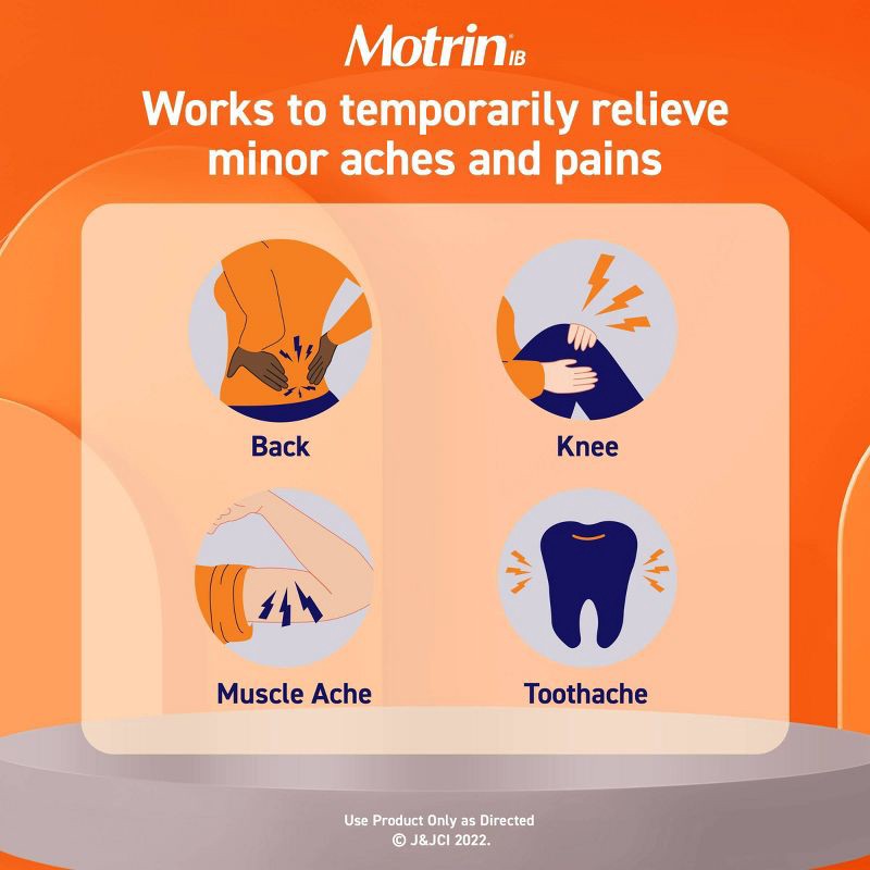 slide 5 of 7, Motrin IB Pain Reliever & Fever Reducer Liquid Gels - Ibuprofen (NSAID) - 120ct, 120 ct