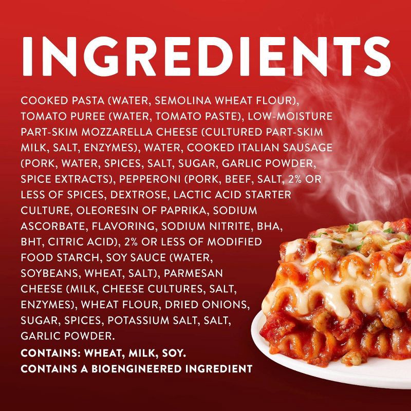 slide 8 of 9, Stouffer's Meat Lover's Frozen Lasagna Family Size Frozen Dinner - 34oz, 34 oz
