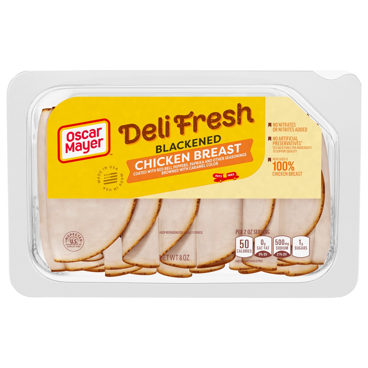slide 1 of 9, Oscar Mayer Deli Fresh Blackened Chicken Breast, 8 oz Pack, 8 oz