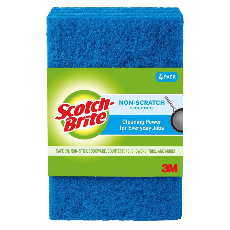 slide 1 of 12, Scotch-Brite Non Scratch Scour Pads - 4ct, 4 ct