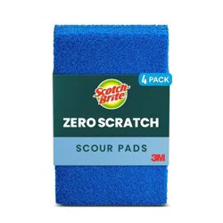 Scotch-Brite Zero Scratch Scour Pads - 4ct