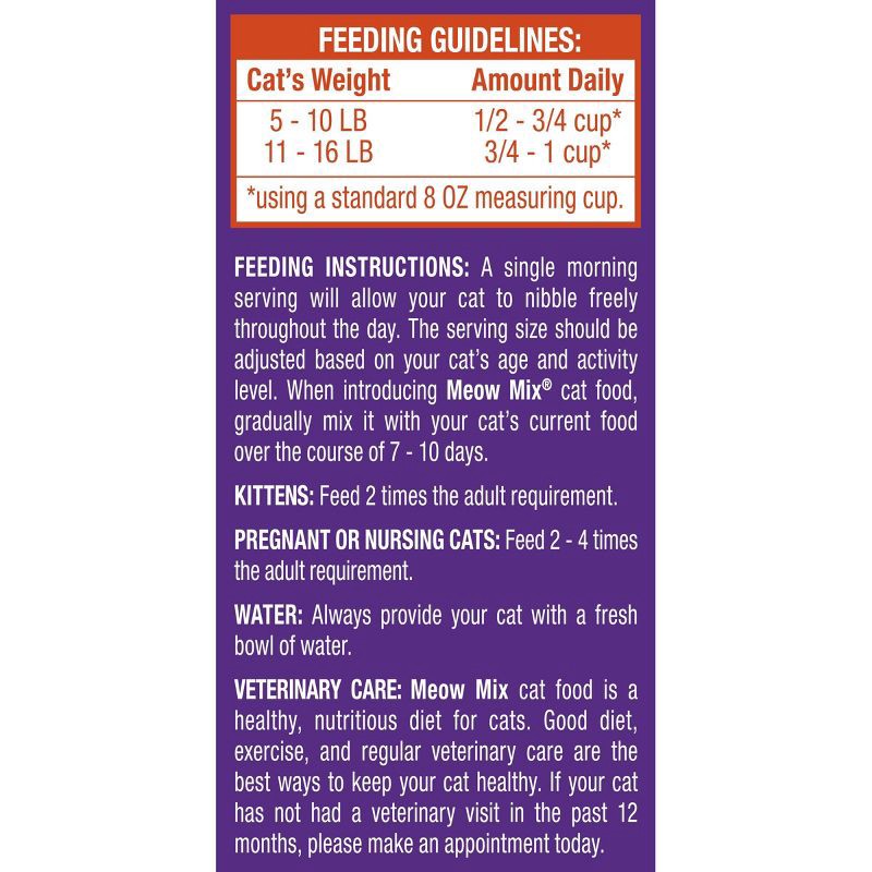 slide 8 of 10, Meow Mix Original Choice with Flavors of Chicken, Turkey, Salmon & Ocean Fish Adult Complete & Balanced Dry Cat Food - 22lb, 22 lb