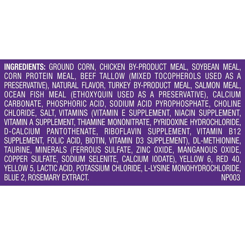 slide 9 of 10, Meow Mix Original Choice with Flavors of Chicken, Turkey, Salmon & Ocean Fish Adult Complete & Balanced Dry Cat Food - 22lb, 22 lb