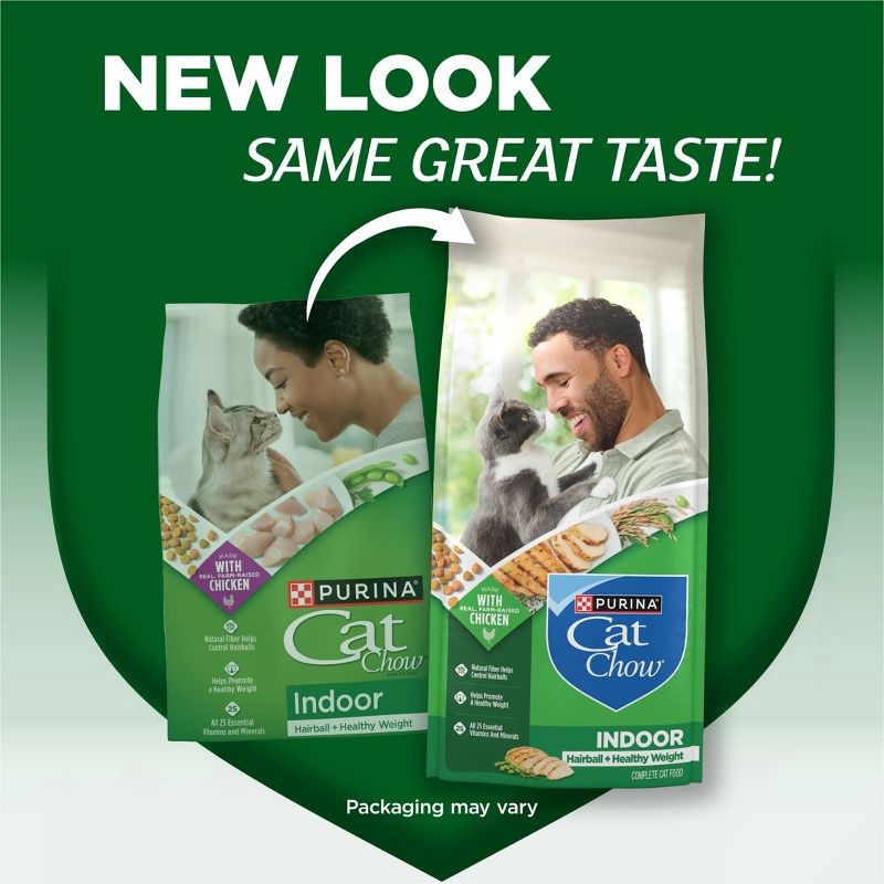 slide 2 of 15, Purina Cat Chow Indoor Healthy Weight & Hairball Control Chicken Flavor Dry Cat Food - 3.15lbs, 3.15 lb