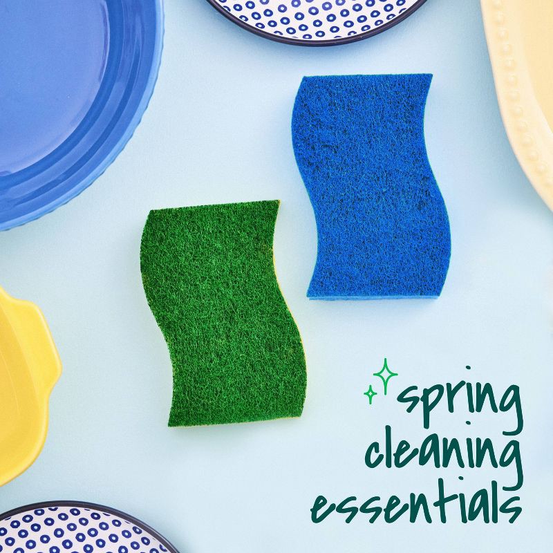 slide 10 of 14, Scotch-Brite Non-Scratch Scrub Sponge - 4pk, 4 ct