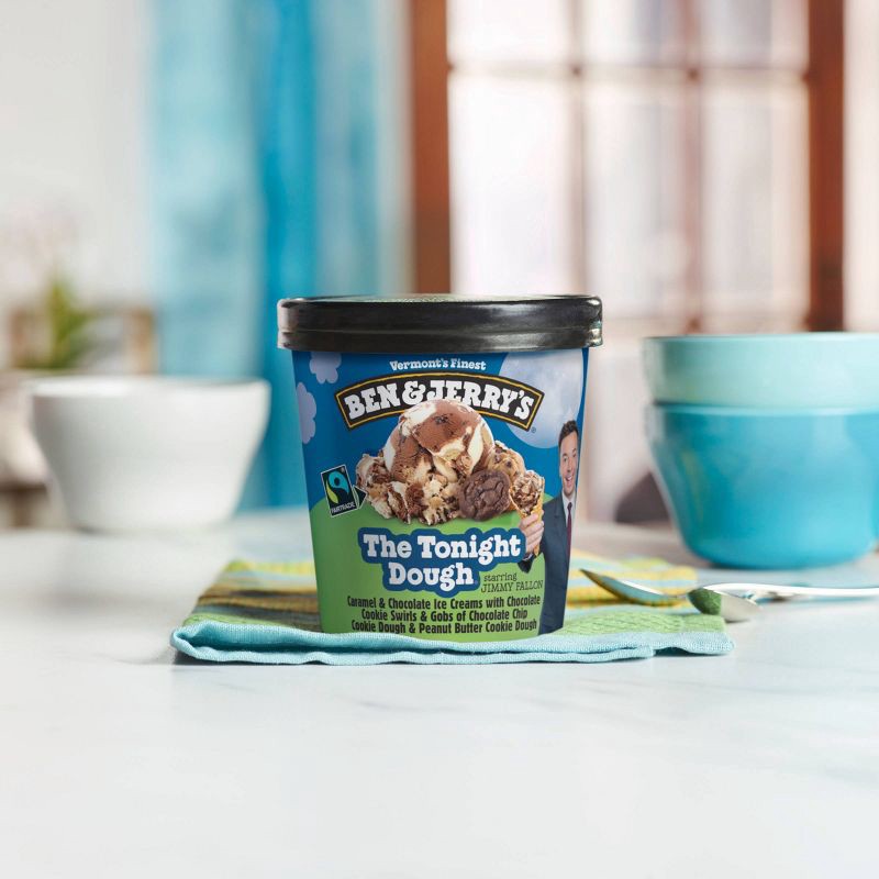 slide 4 of 6, Ben & Jerry's Ben and Jerry's The Tonight Dough Caramel & Chocolate Ice Cream - 16 fl oz, 16 fl oz