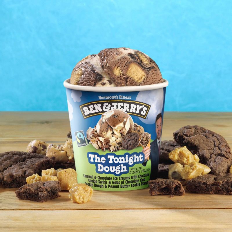 slide 5 of 6, Ben & Jerry's Ben and Jerry's The Tonight Dough Caramel & Chocolate Ice Cream - 16 fl oz, 16 fl oz