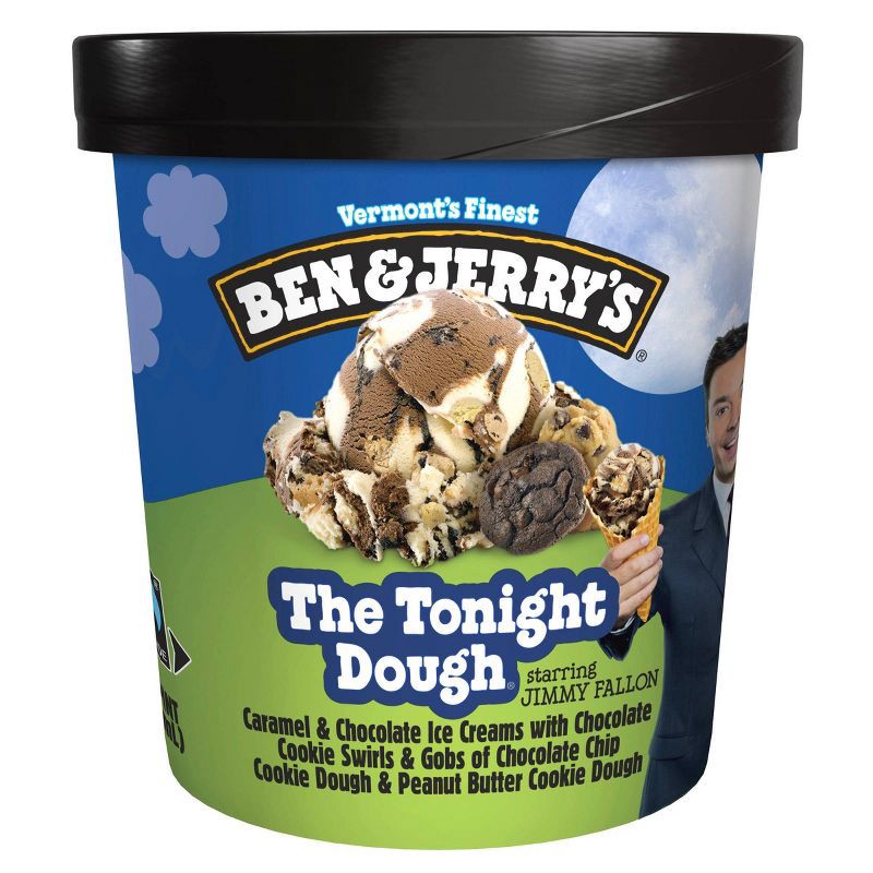 slide 1 of 7, Ben & Jerry's Ben and Jerry's The Tonight Dough Caramel & Chocolate Ice Cream - 16 fl oz, 16 fl oz