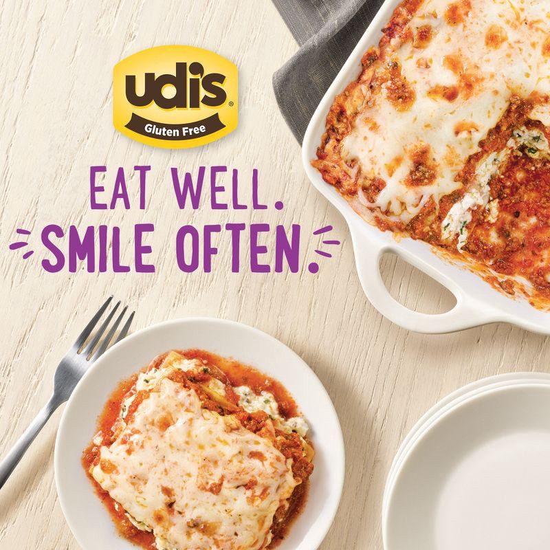 slide 3 of 5, Udi's Gluten Free Frozen Lasagna with Meat Sauce - 28oz, 28 oz