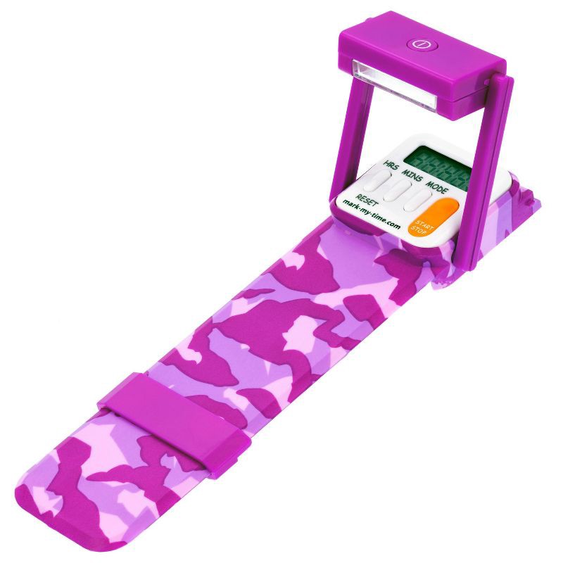 slide 4 of 6, WITHit Pink Camouflage Timer Booklight LED, 1 ct