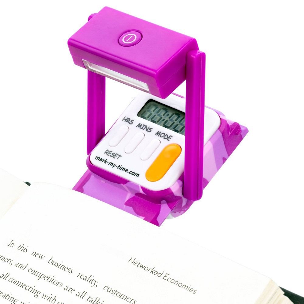 slide 6 of 6, WITHit Pink Camouflage Timer Booklight LED, 1 ct